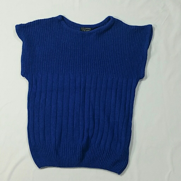 Vintage Country Craft Royal Blue Sweater Vest - Picture 1 of 3